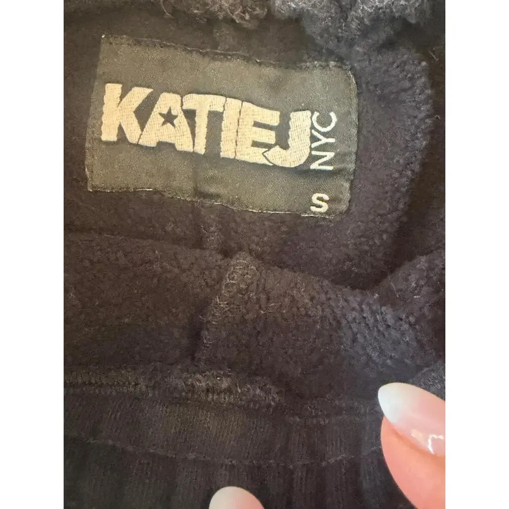 KatieJ NYC Tween Black‎ Dylan Sweat Shorts Girls Size Small (8-10)